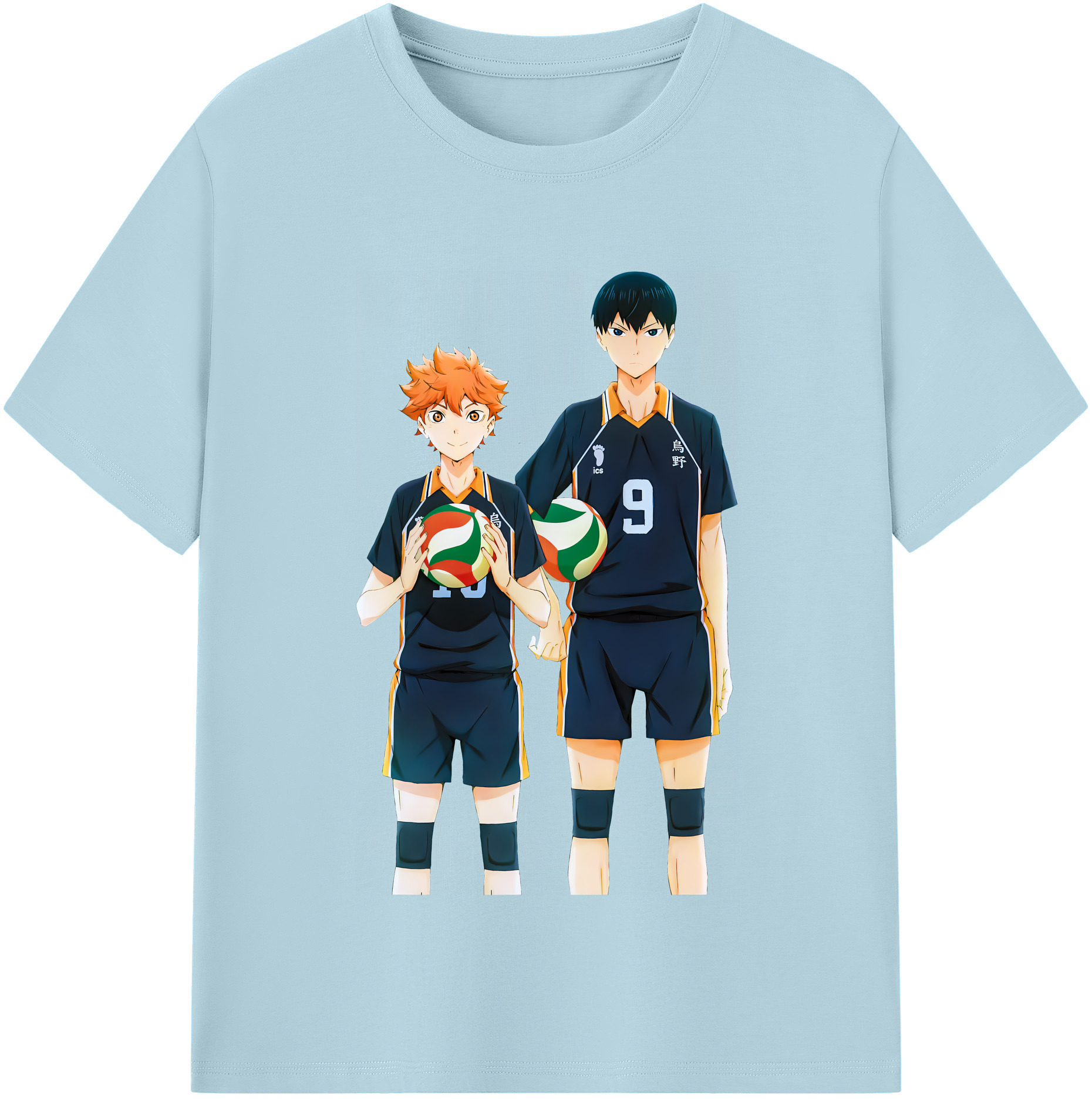 （画像用） ハイキュー!! Haikyu!! 綿100％半袖Tシャツ（フロントプリント）